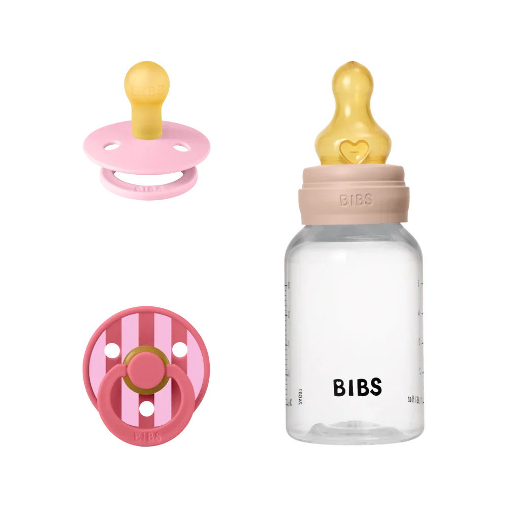 BIBS POKLON SET SPRINKLE DUDE+BOČICA,BLUSH