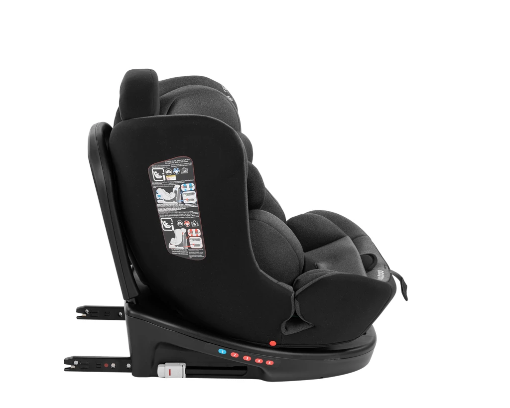 AUTOSJEDALICA KIKKA BOO 40-150CM,I-SAFE I-SIZE DARK GREY