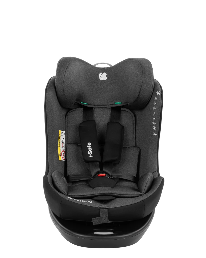 AUTOSJEDALICA KIKKA BOO 40-150CM,I-SAFE I-SIZE DARK GREY