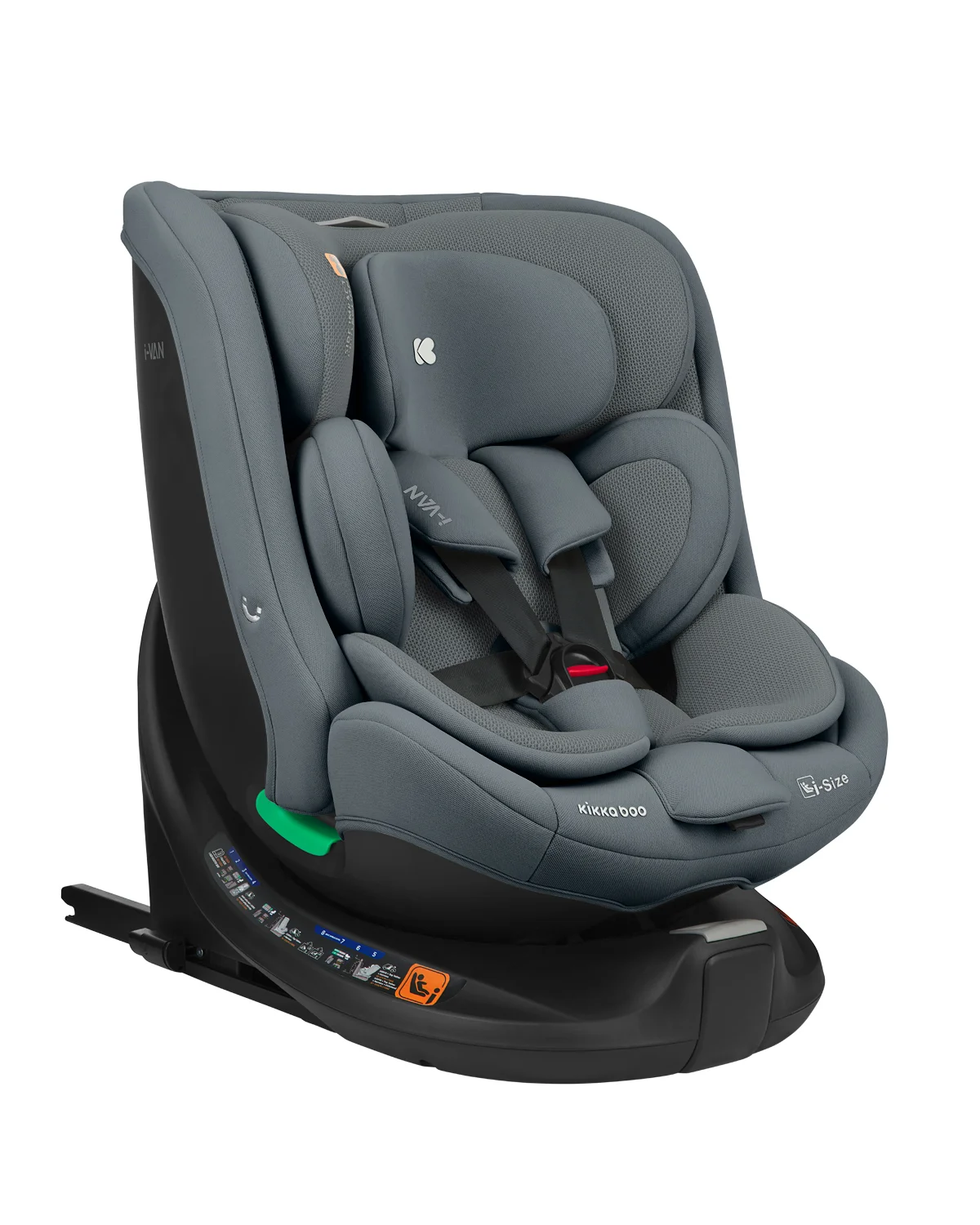 KIKKA BOO AUTOSJEDALICA I-VAN, I-SIZE, 40-150CM, DARK GREY