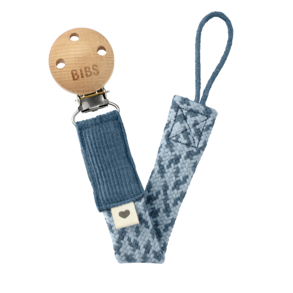 BIBS LANAC ZA DUDU PETROL/BABY BLUE