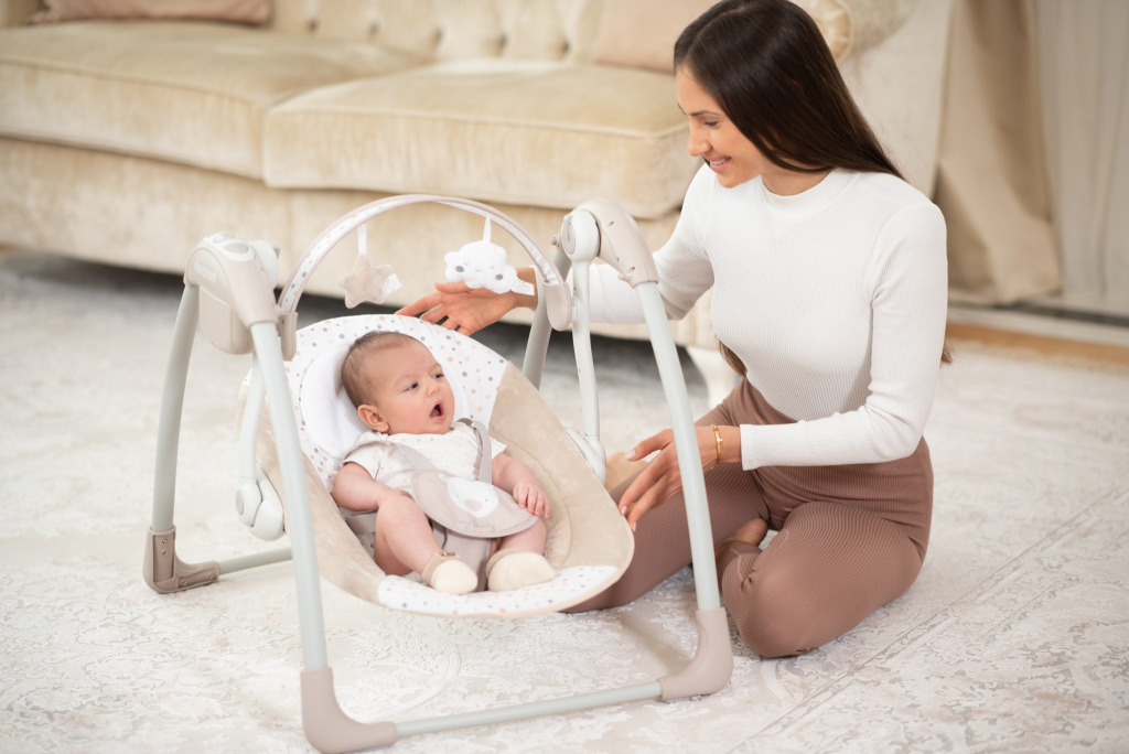 KIKKA BOO LJULJAČKA CHILLO MY TEDDY,BEIGE