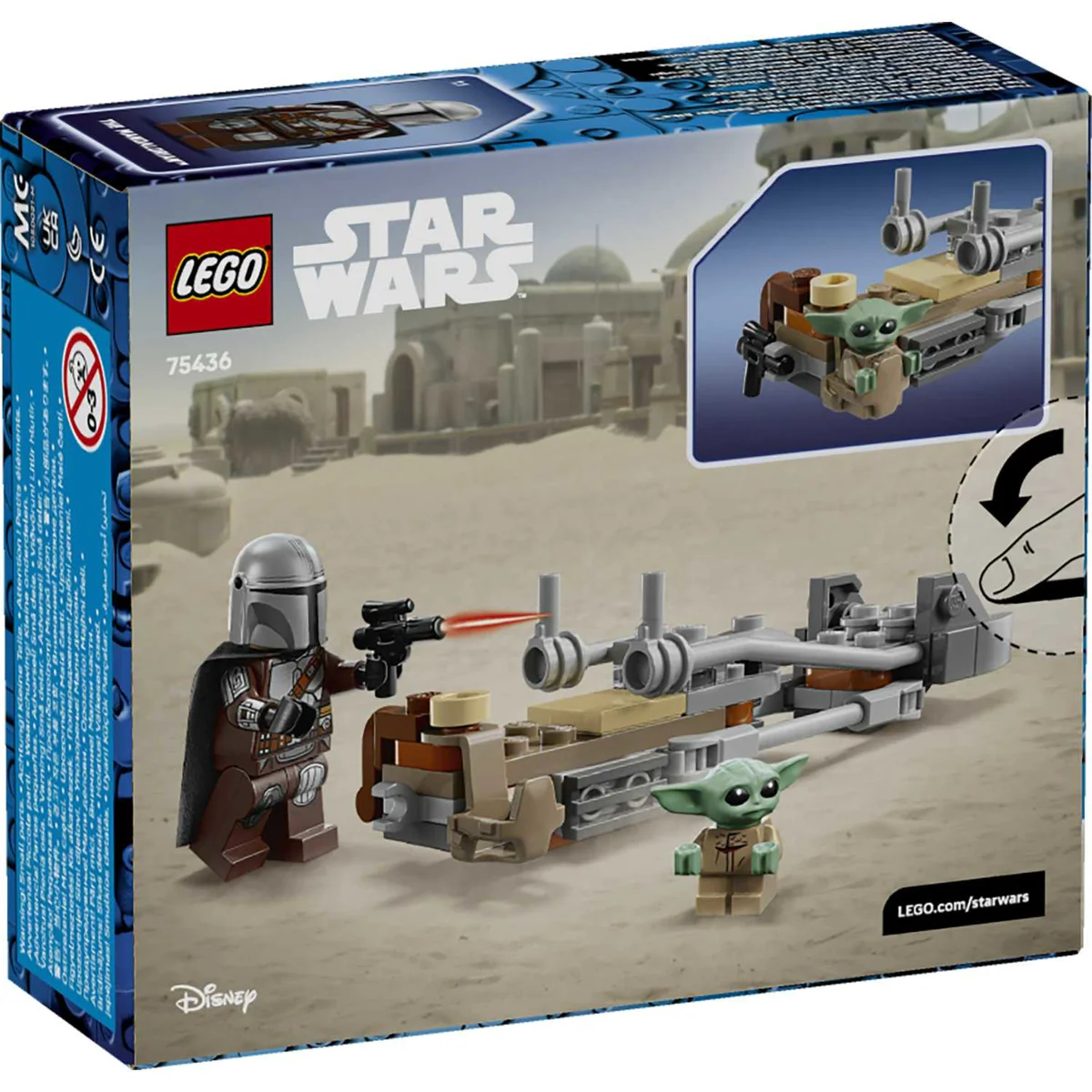 LEGO 75436 MANDALORIAN I GROGUOV BRZI MOTOCIKL