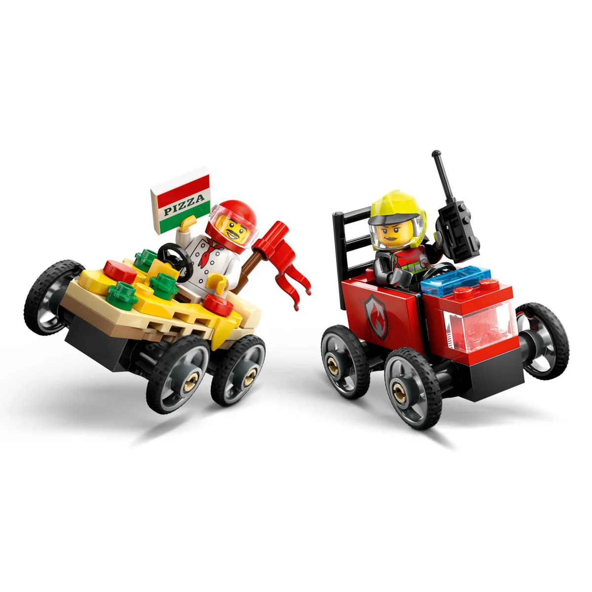 LEGO 60458 AUTO DOSTAVLJAČA PIZZE VS.VATROGASNO VOZILO