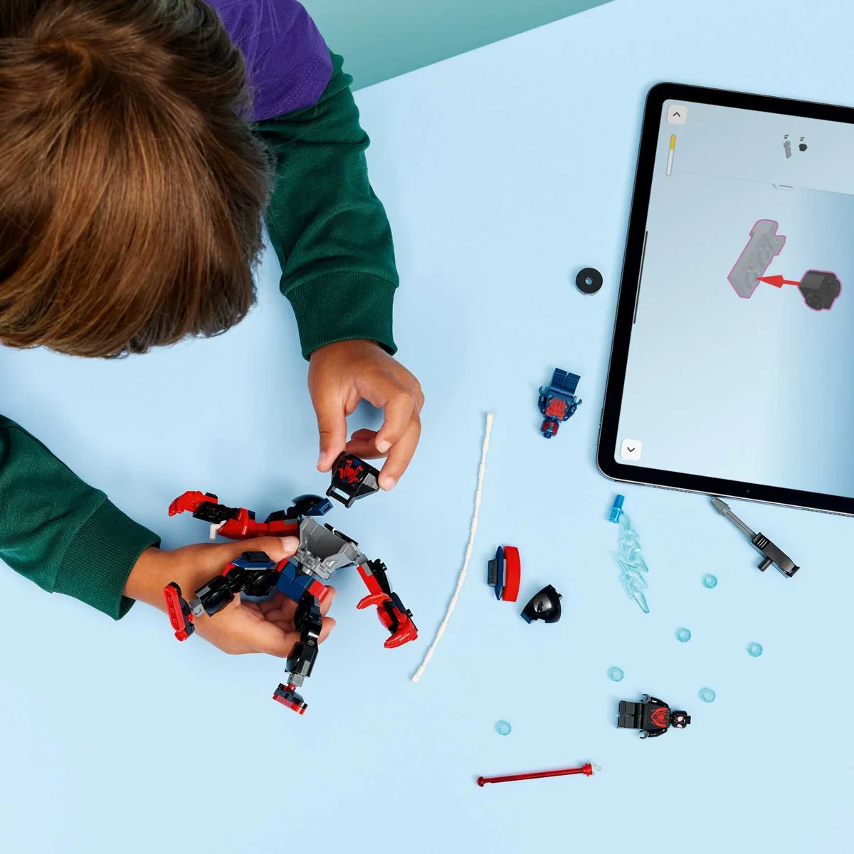 LEGO 76337 MILES MORALES MECH VS. SPIDER-MEN 2099