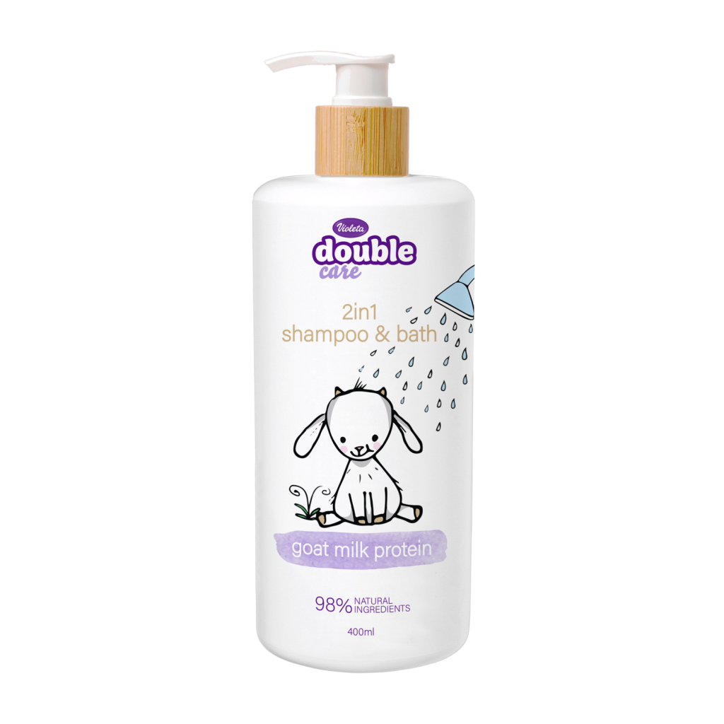 VIOLETA DOUBLE CARE BABY ŠAMPON I KUPKA(2U1) 400ML