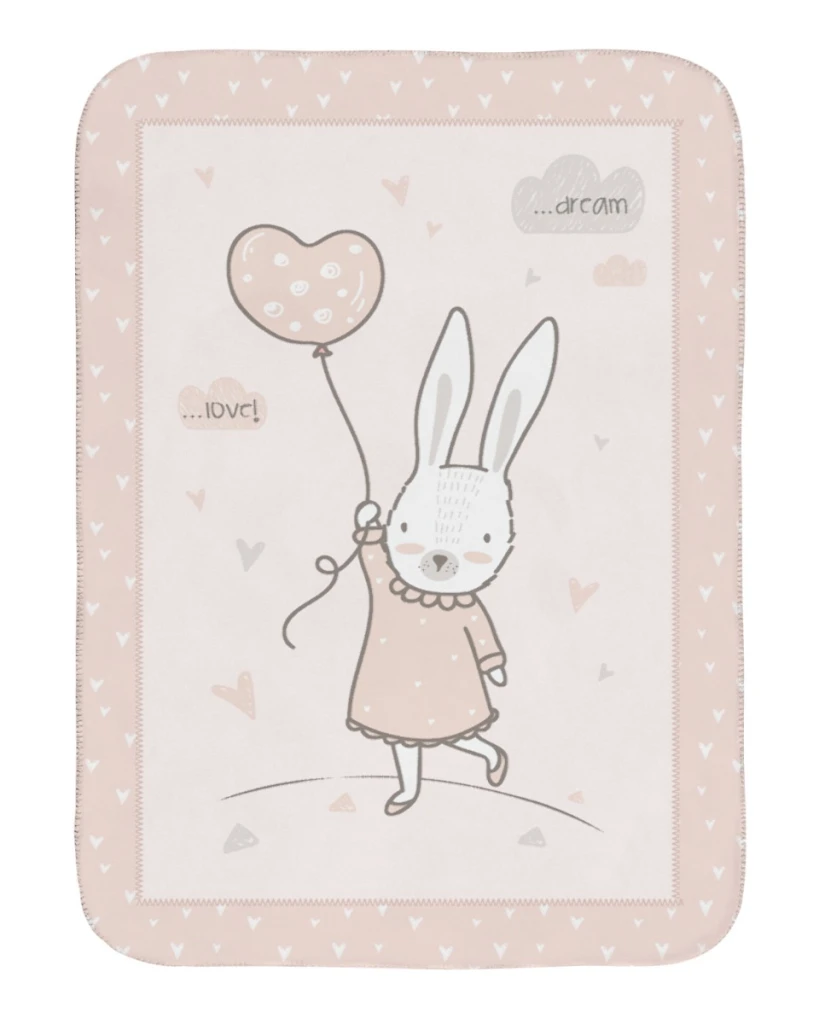 KIKKA BOO SUPER MEKANA DEKA 80/110 CM RABBITS IN LOVE