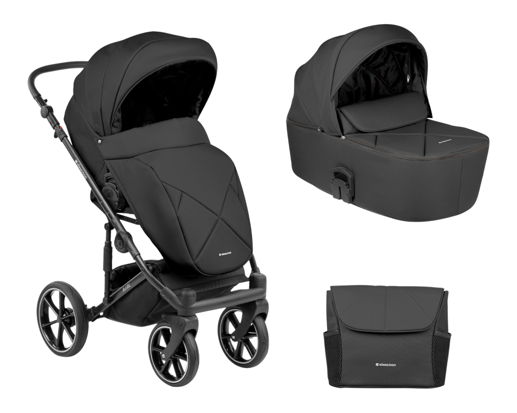 KIKKA BOO KOLICA 2U1 AMANI,BLACK