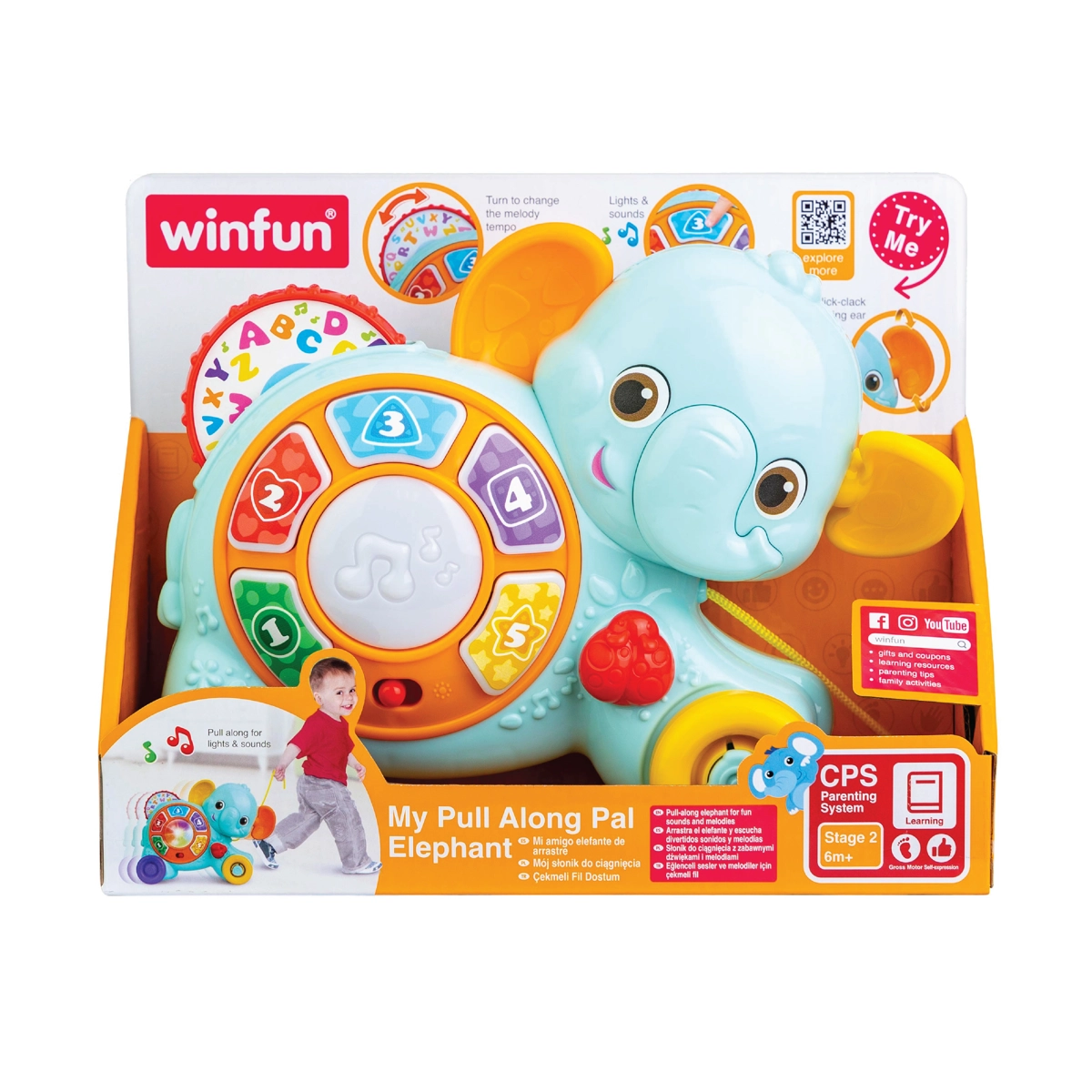 WINFUN IGRAČKA MY PULL ALONG PAL ELEPHANT