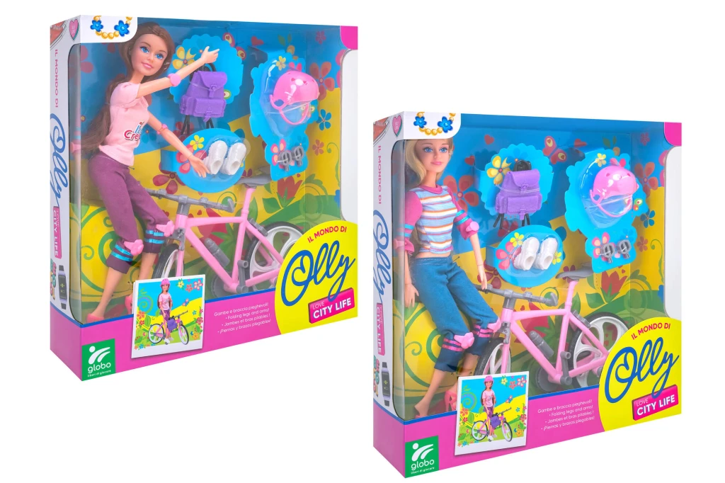 GLOBO BARBIKA S BICIKLOM 29CM