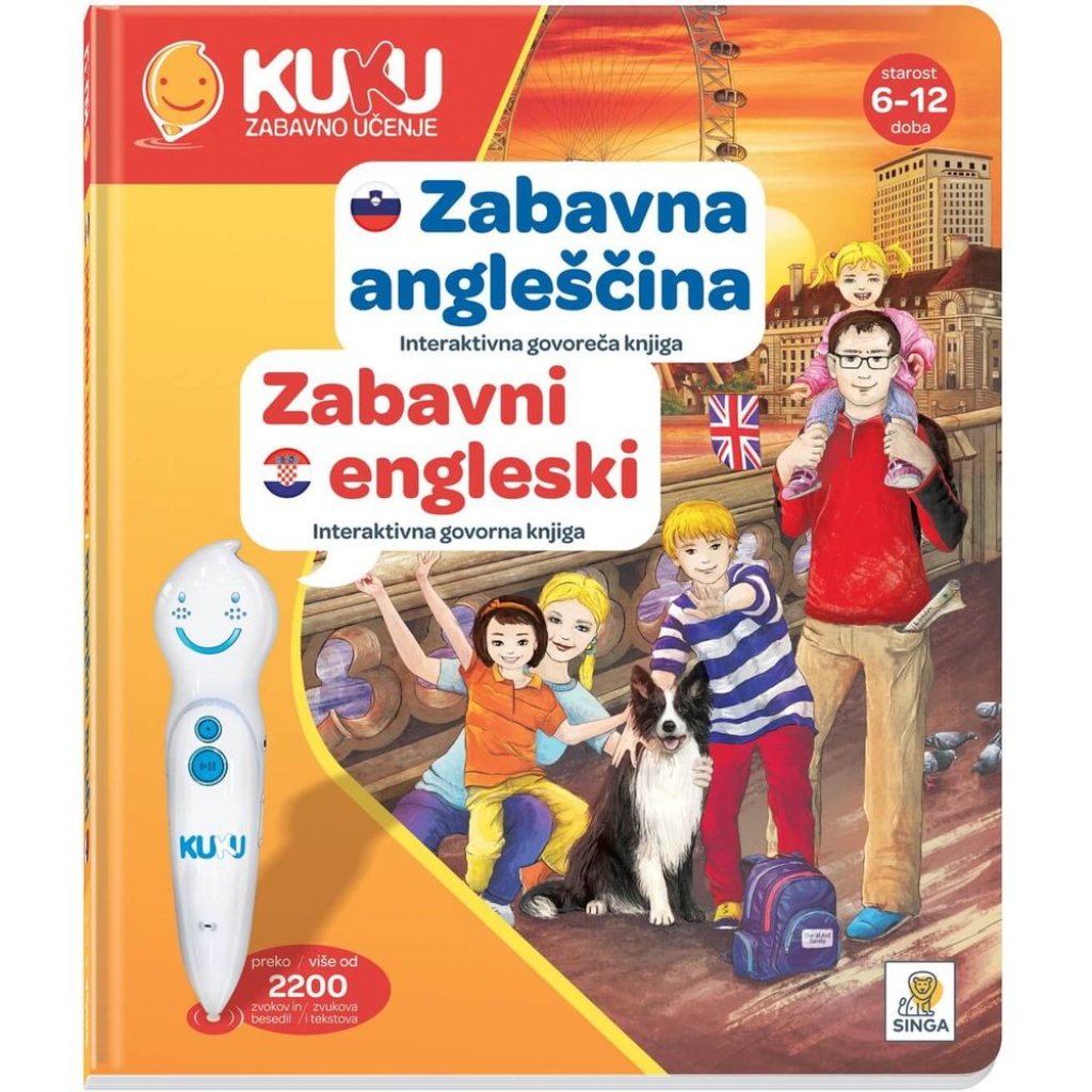 INTERAKTIVNA KNJIGA KUKU,ZABAVNI ENGLESKI,33980