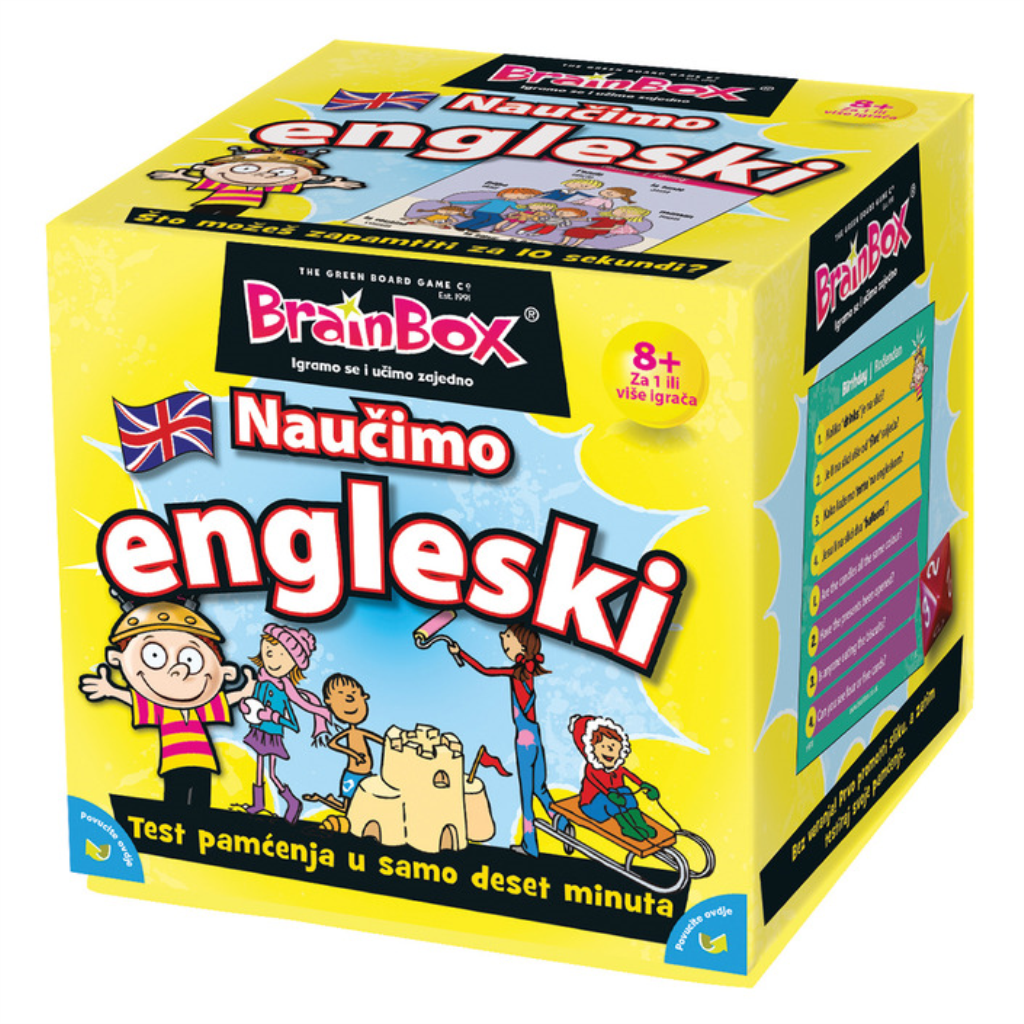 NAUČIMO ENGLESKI, DRUŠTVENA IGRA BRAINBOX TŠ.