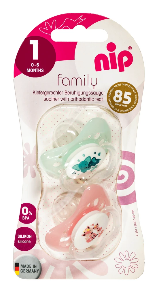 NIP FAMILY DUDA, SILIKON, VEL.1 (0-6 MJESECI)