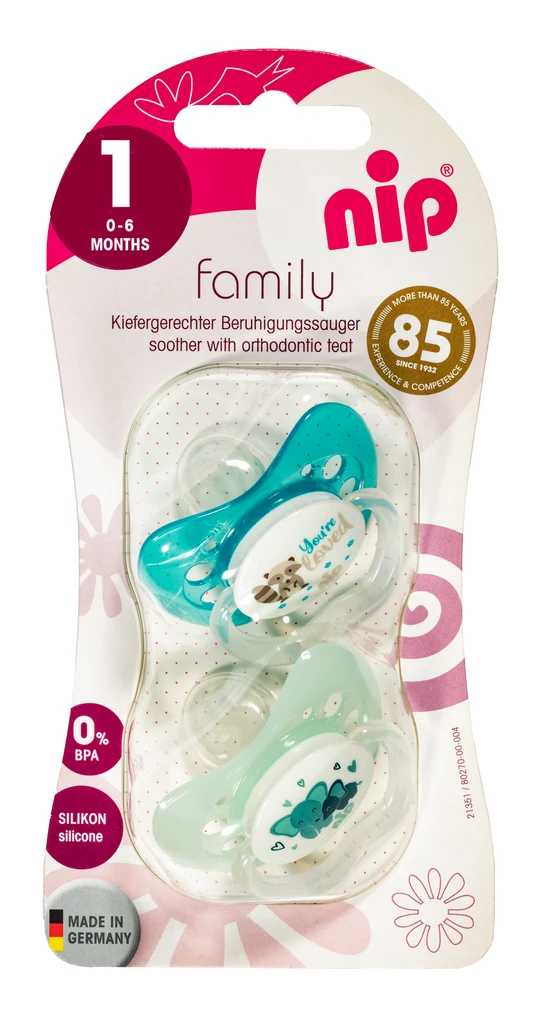NIP FAMILY DUDA, SILIKON, VEL.1 (0-6 MJESECI)