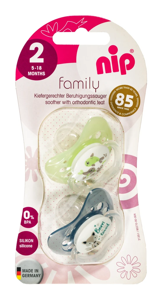 NIP FAMILY DUDA, SILIKON, VEL.2 (5-18 MJESECI)
