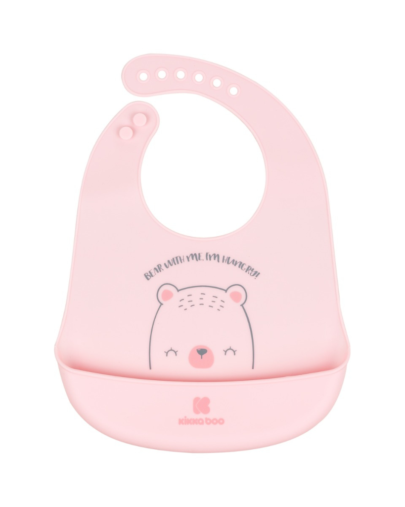 KIKKA BOO SILIKONSKI SIPERAK BEAR WITH,PINK