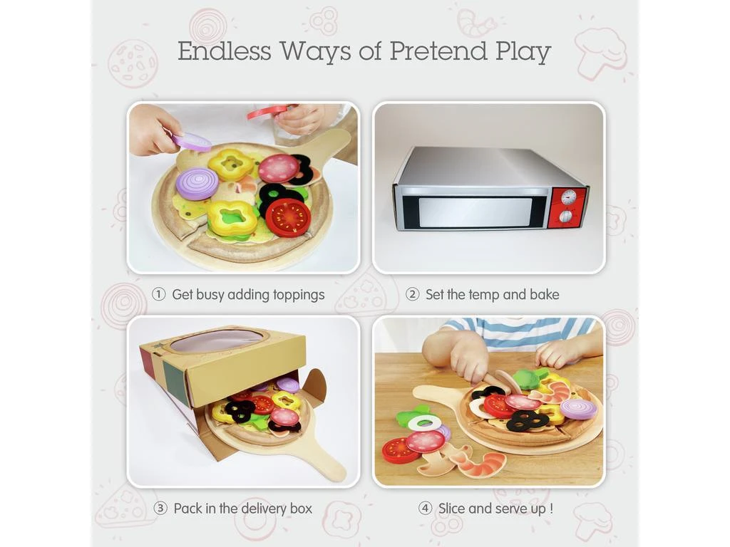 DRVENA IGRAČKA PIZZA FOR.