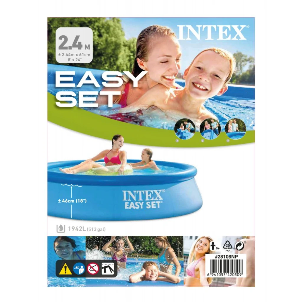 INTEX BAZEN 244X61 CM 28106NP F.