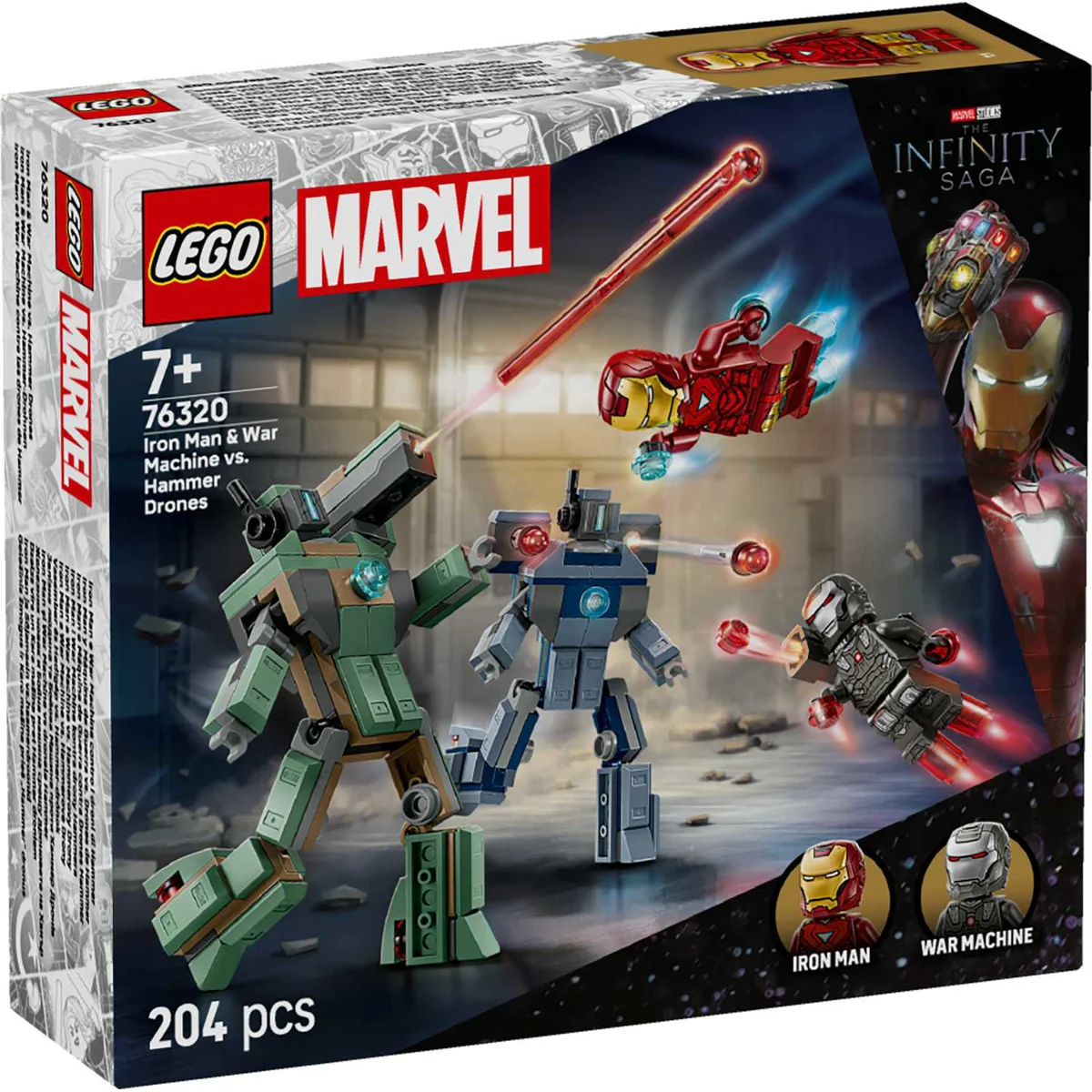 LEGO 76320 IRON MAN I WAR MACHINE PROTIV HAMMER DRONOVA