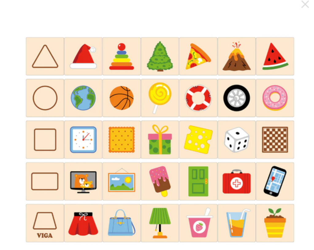 VIGA DRVENI SET UČIMO OBLIKE