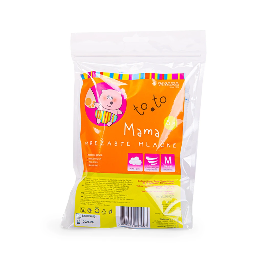 TO TO MREŽASTE GAĆICE ZA PORODILJE,VEL.M 5/1 