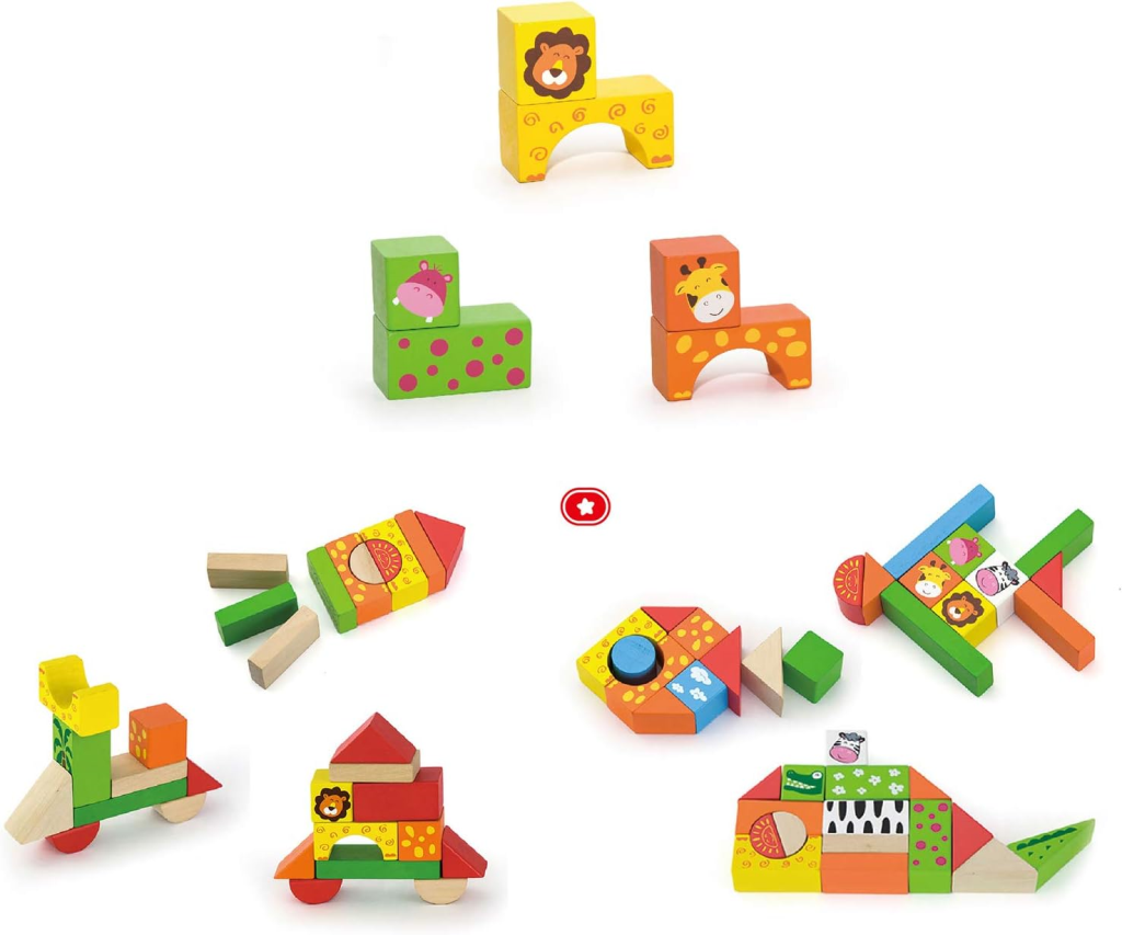 DRVENE KOCKE ŽIVOTINJE 50KOM M.