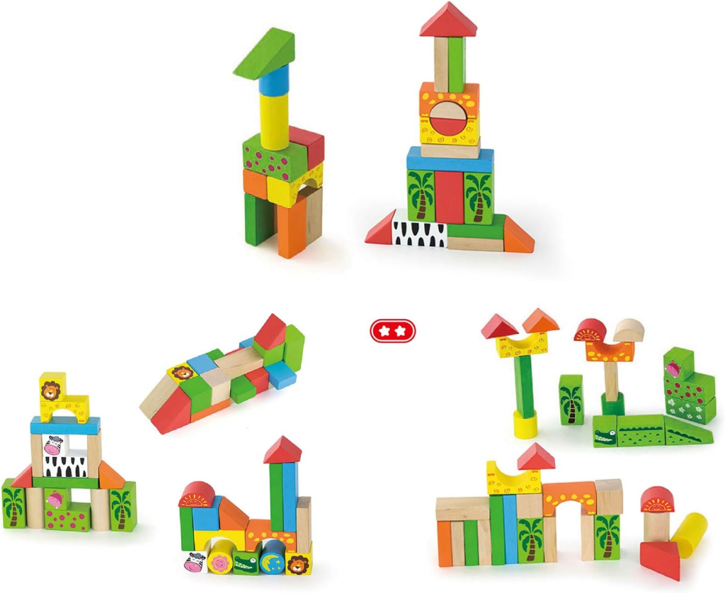 DRVENE KOCKE ŽIVOTINJE 50KOM M.