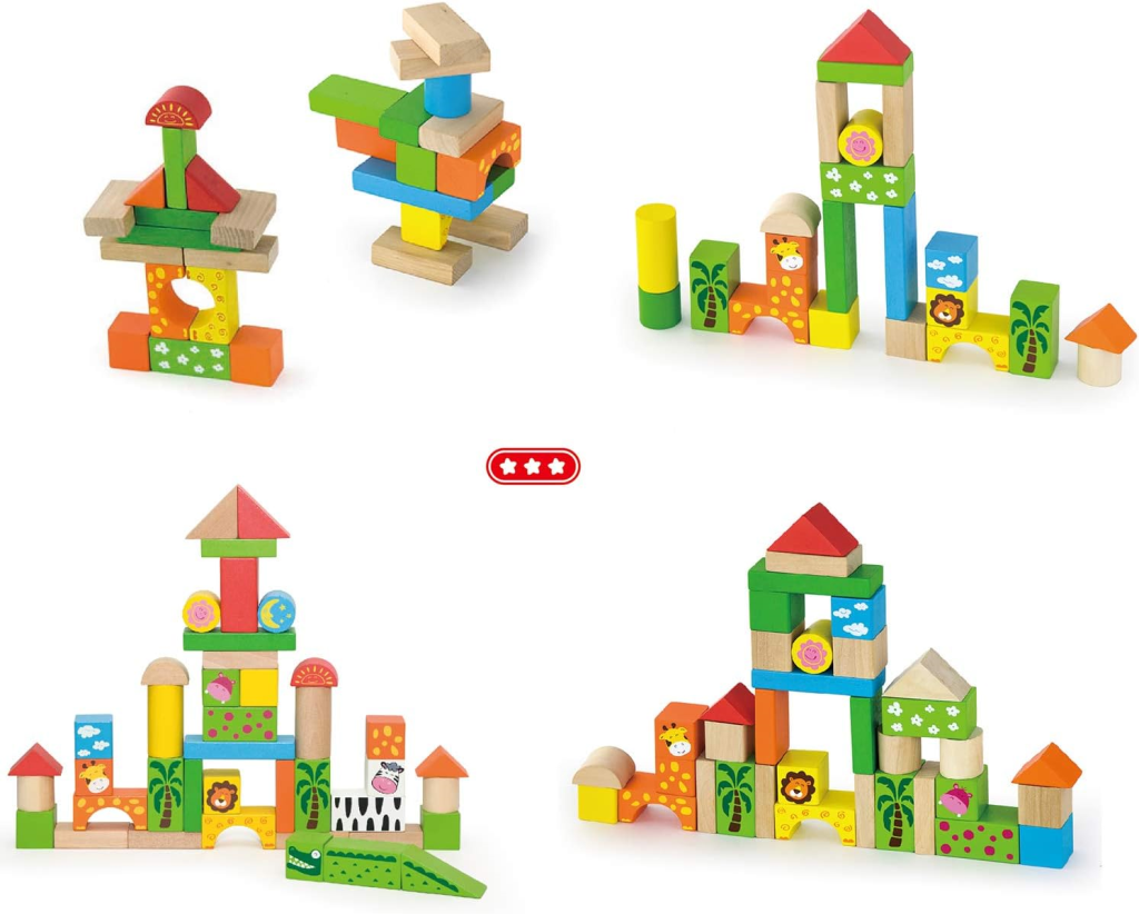 DRVENE KOCKE ŽIVOTINJE 50KOM M.