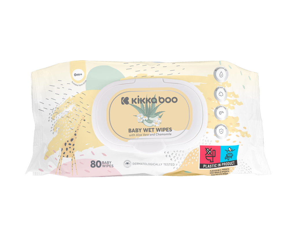 KIKKA BOO VLAŽNE MARAMICE 80KOM,ALOA VERA&CHAMOMILE
