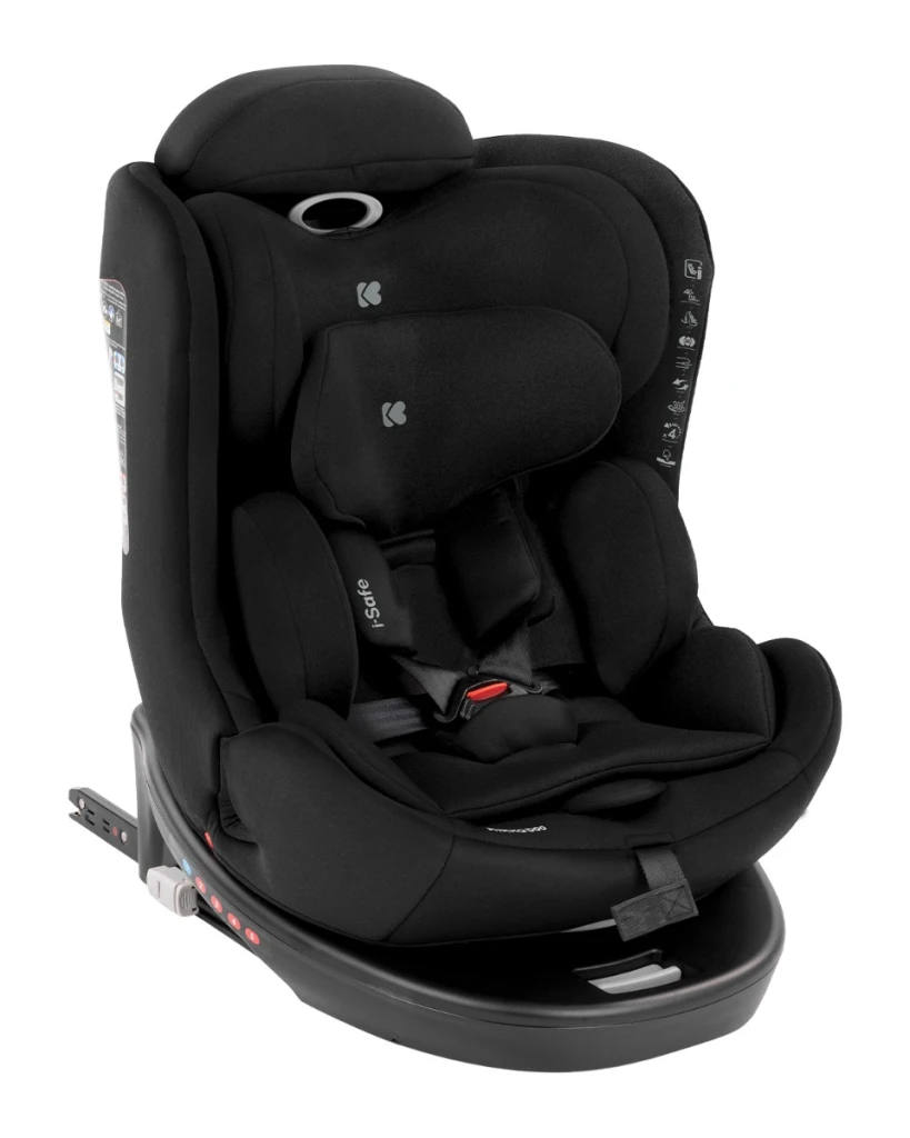 KIKKA BOO AUTOSJEDIŠTE I-SAFE I-SIZE 40-150CM,BLACK