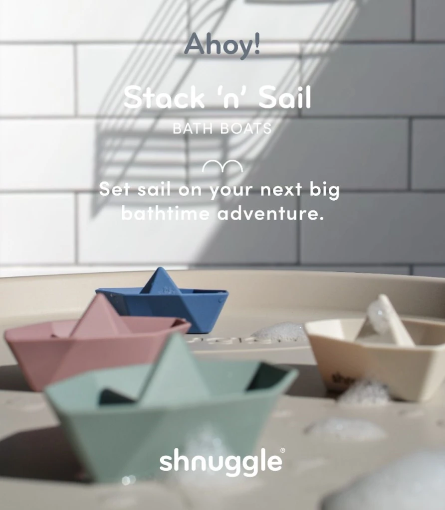 SHNUGGLE IGRAČKA ZA KUPANJE BRODIĆI,STACKNSAIL,4KOM