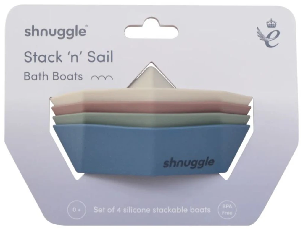 SHNUGGLE IGRAČKA ZA KUPANJE BRODIĆI,STACKNSAIL,4KOM