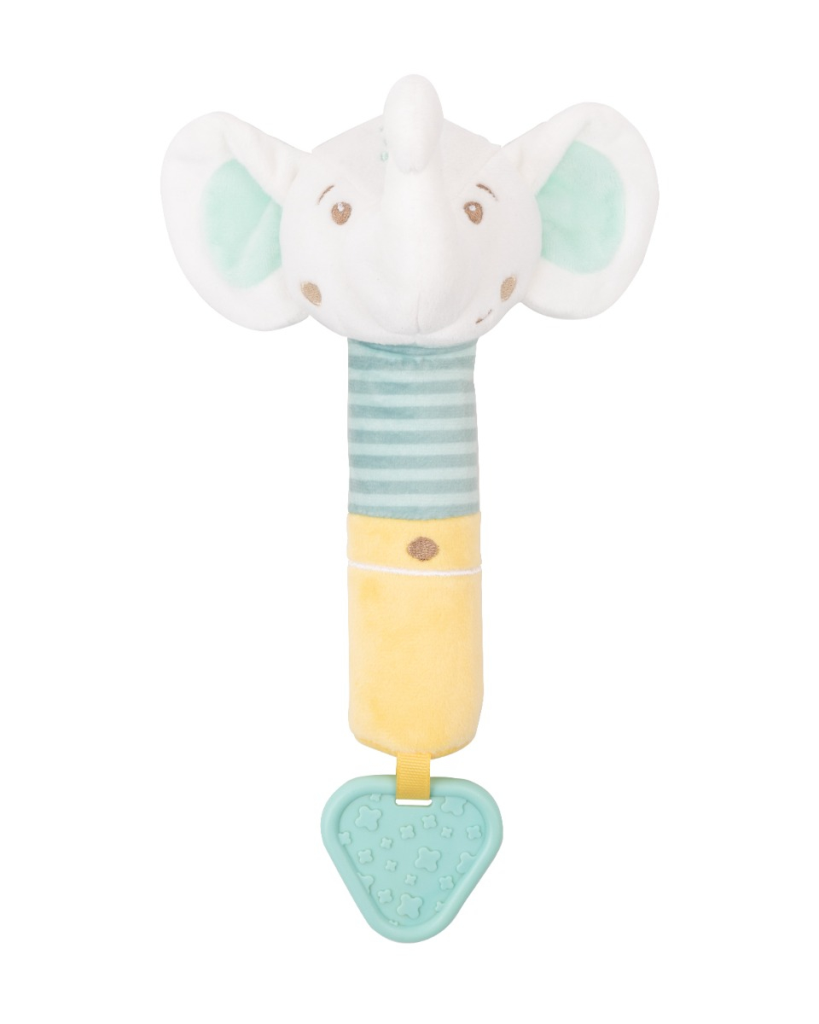 KIKKA BOO IGRAČKA SQUEAKER S GRICKALICOM,ELEPHANT TIME