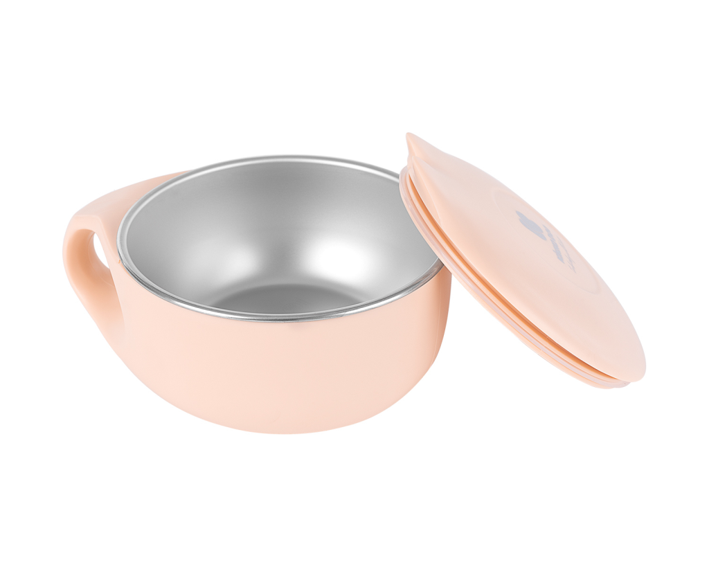 KIKKA BOO POSUDA OD NEHRĐAJUĆEG ČELIKA 200ML,CAT PINK