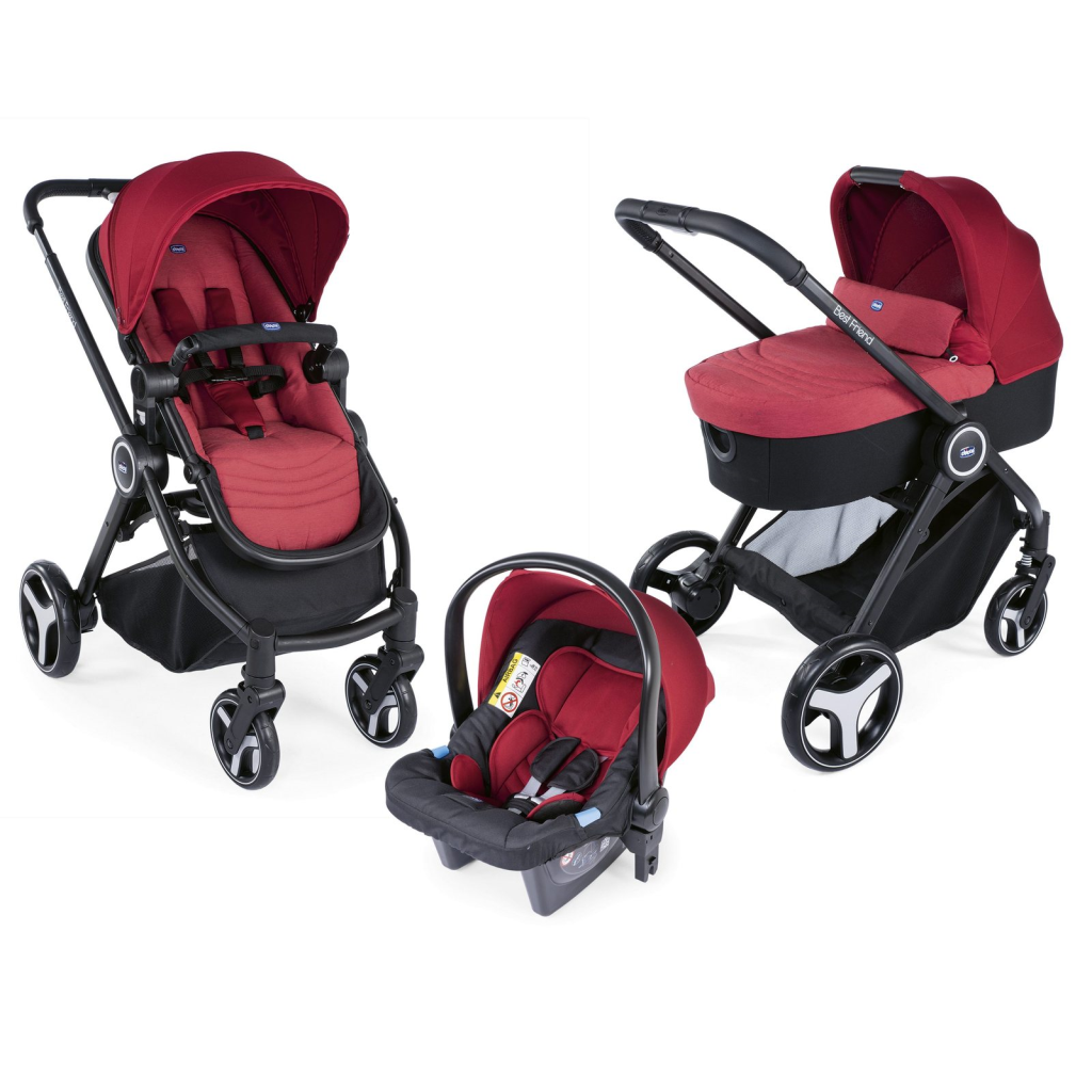 KOLICA TRIO BEST FRIEND LIGHT RED