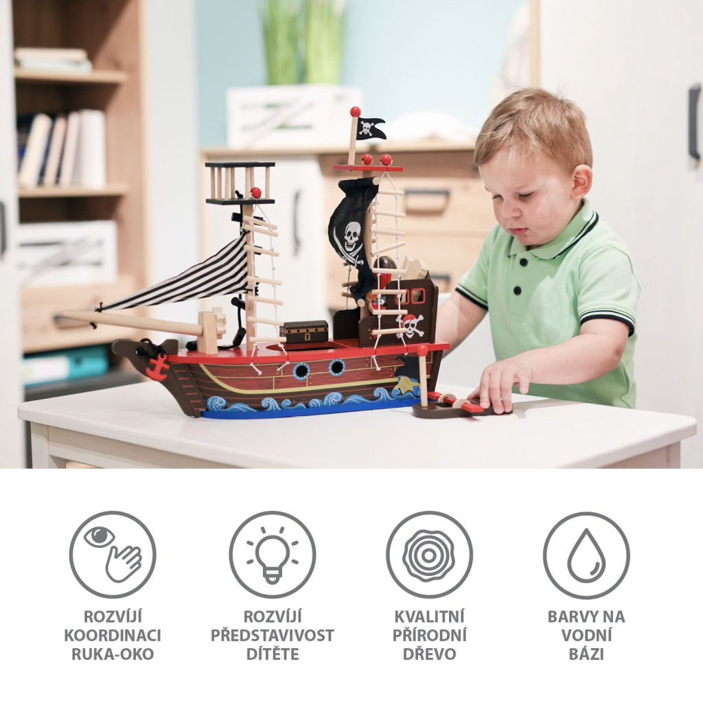 ZOPA DRVENI GUSARSKI BROD