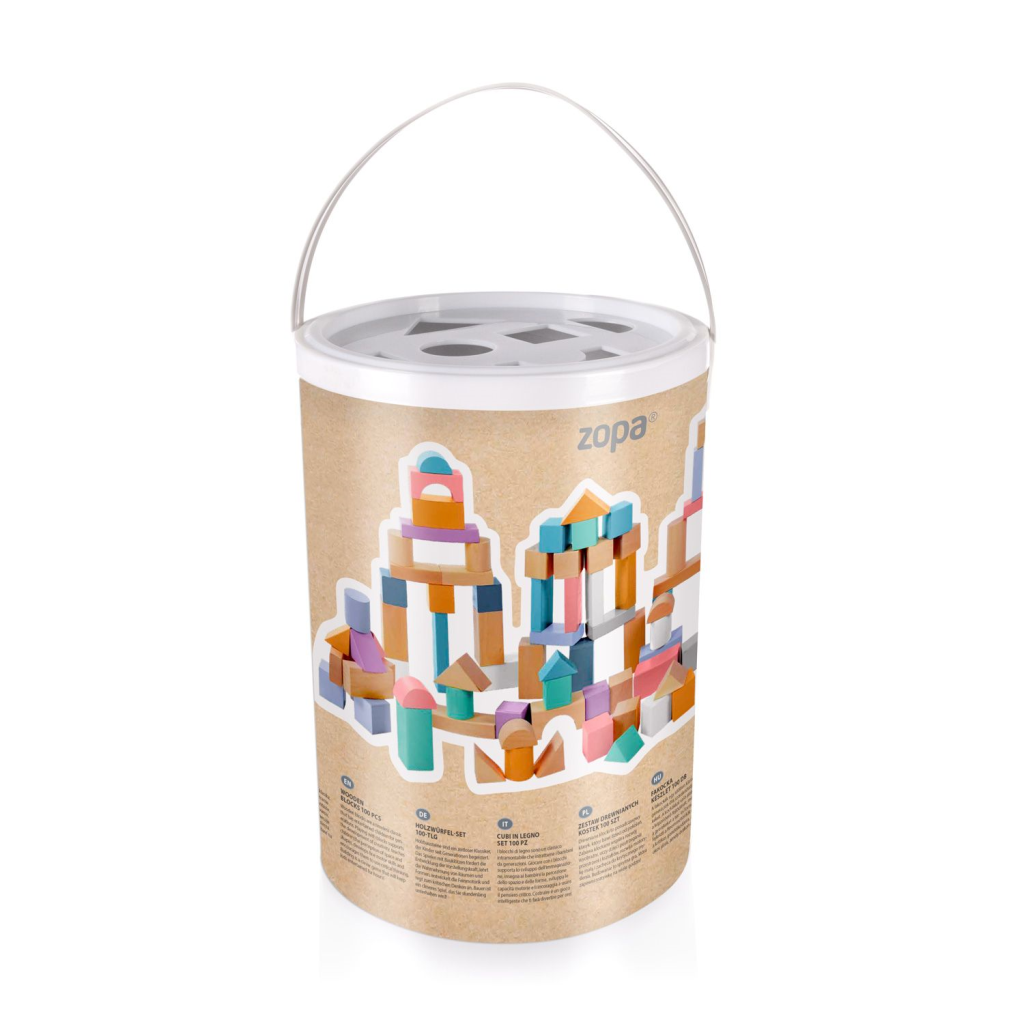 ZOPA DRVENE KOCKE 100 KOM