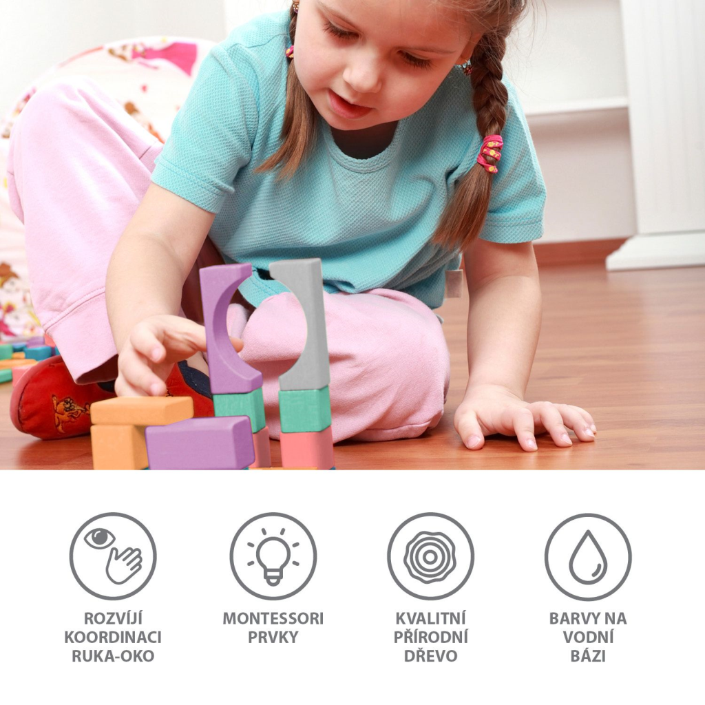 ZOPA DRVENE KOCKE 100 KOM