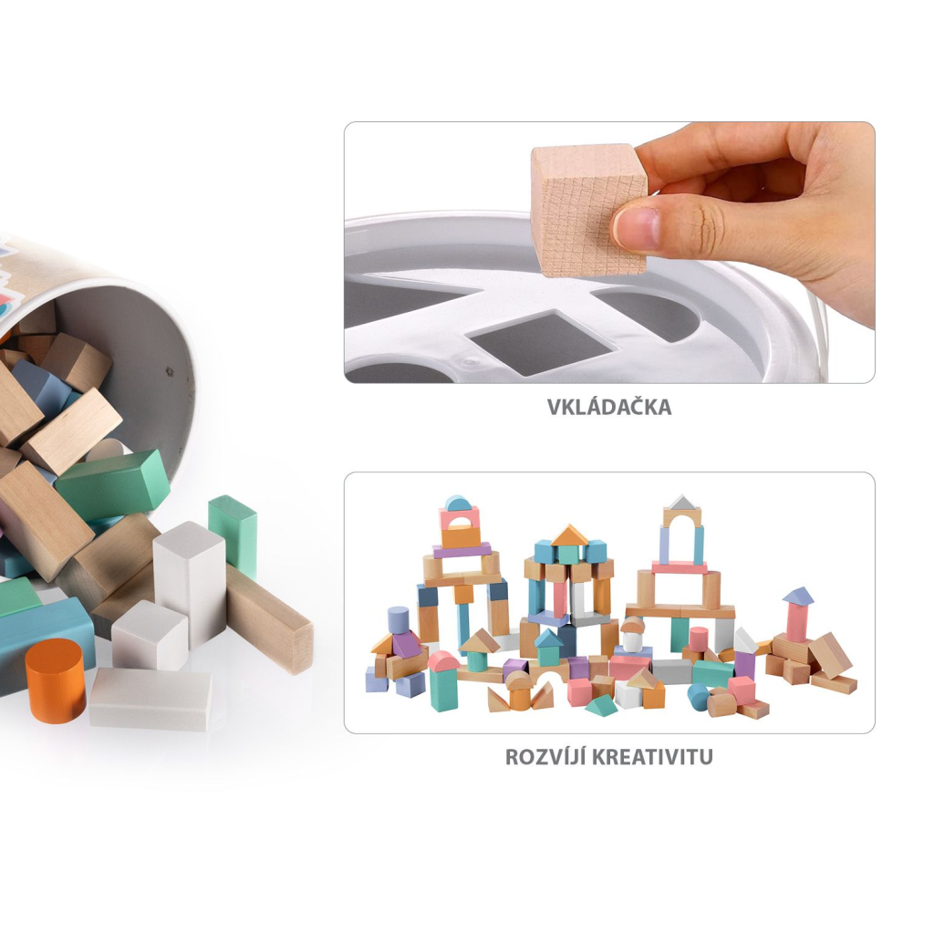 ZOPA DRVENE KOCKE 100 KOM