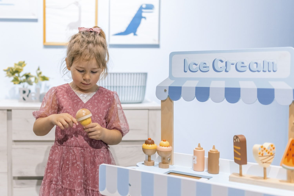 ZOPA DRVENI SET TRGOVINA SLADOLEDA