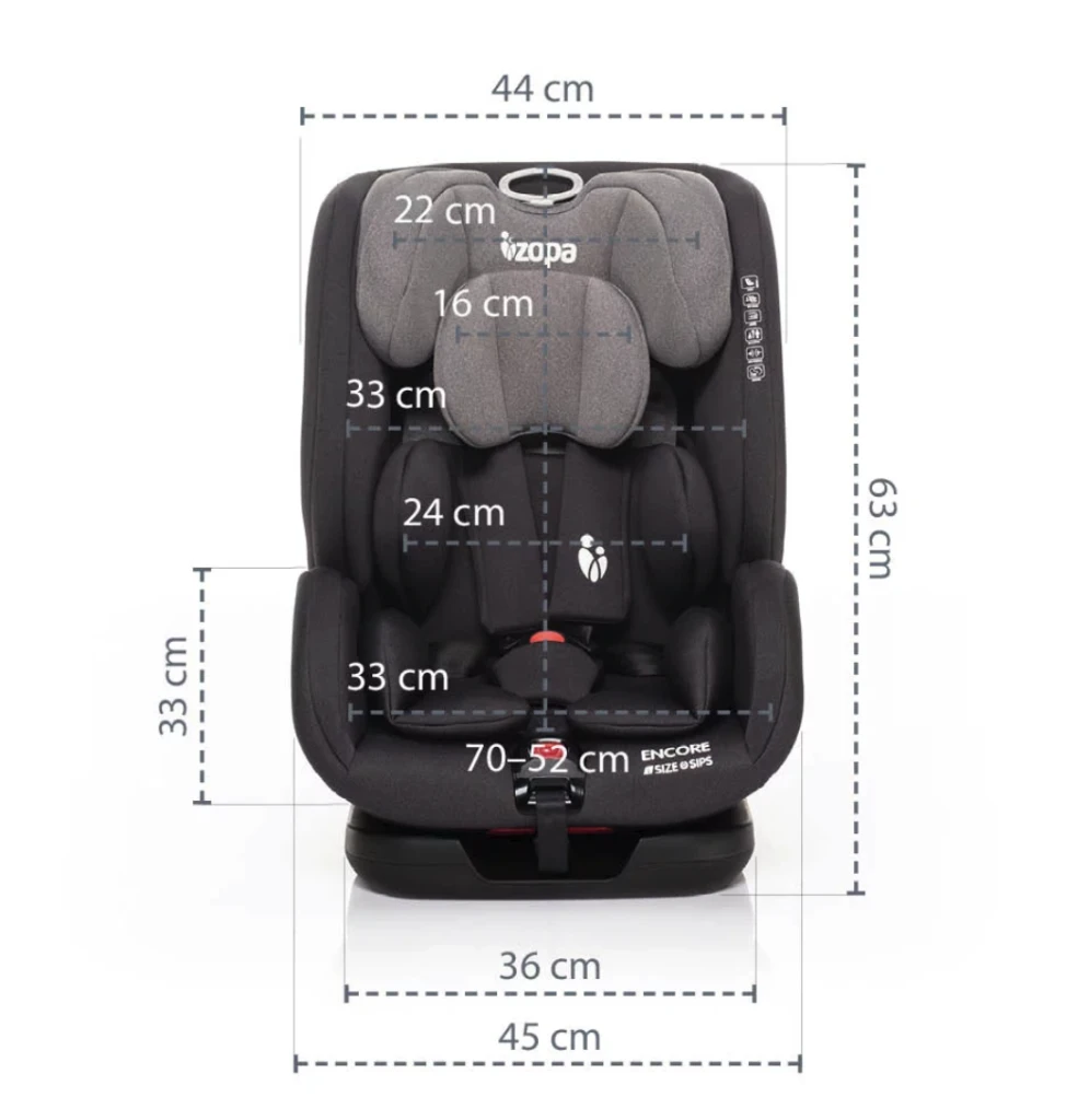 ZOPA AUTOSJEDALICA ENCORE I-SIZE,BLACK