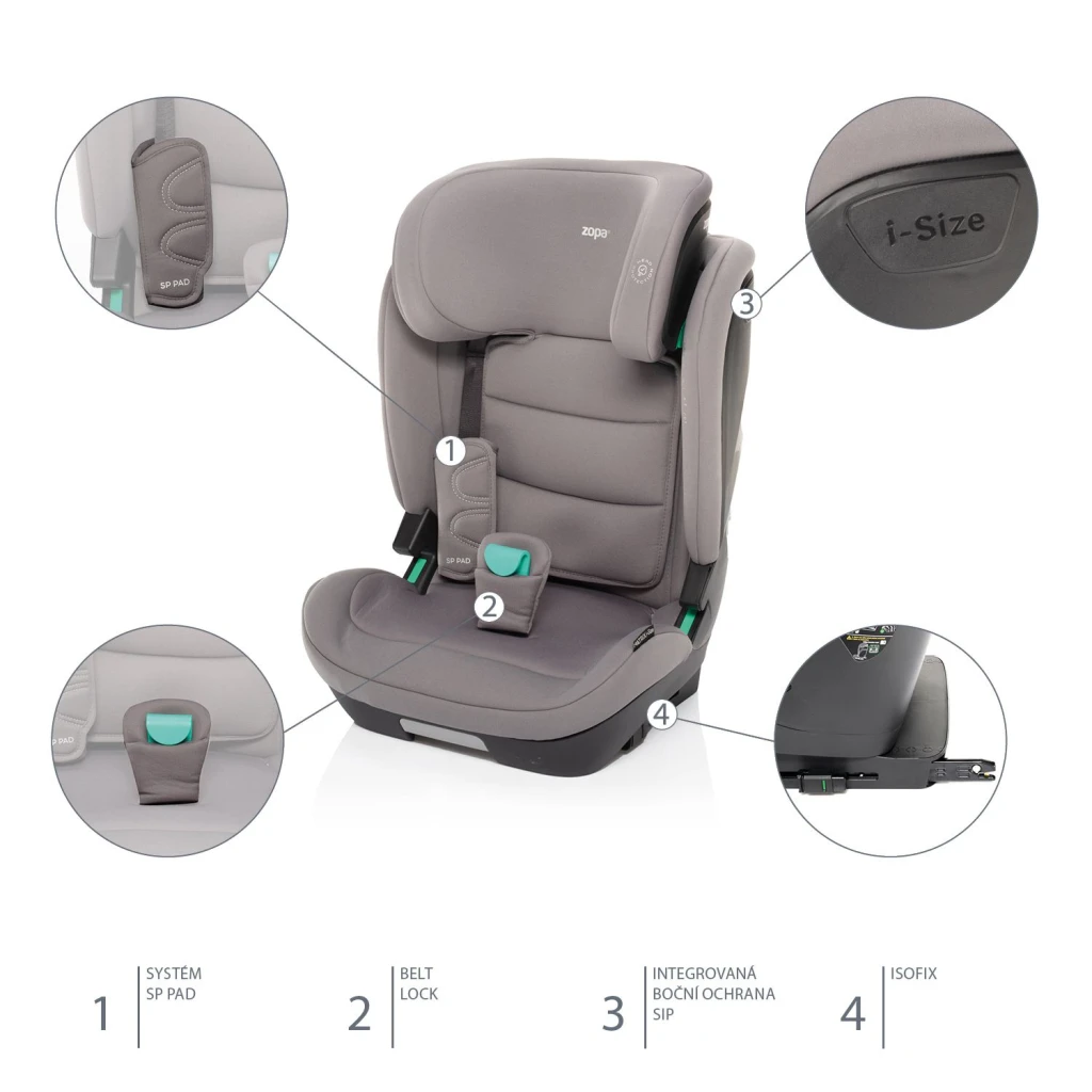 ZOPA AUTOSJEDALICA MATRIX I-SIZE,NIGHT BLACK