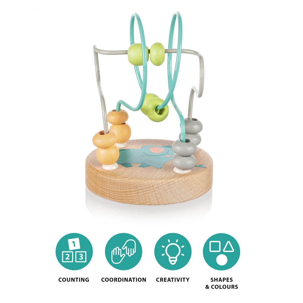 ZOPA DRVENA AKTIVNA IGRAČKA ELEPHANT