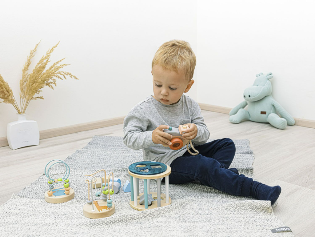 ZOPA DRVENI SORTER PLAVI