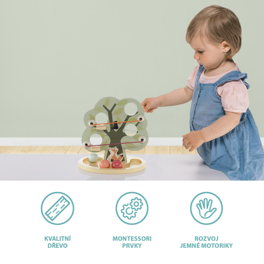 ZOPA DRVENA STAZA S LOPTOM