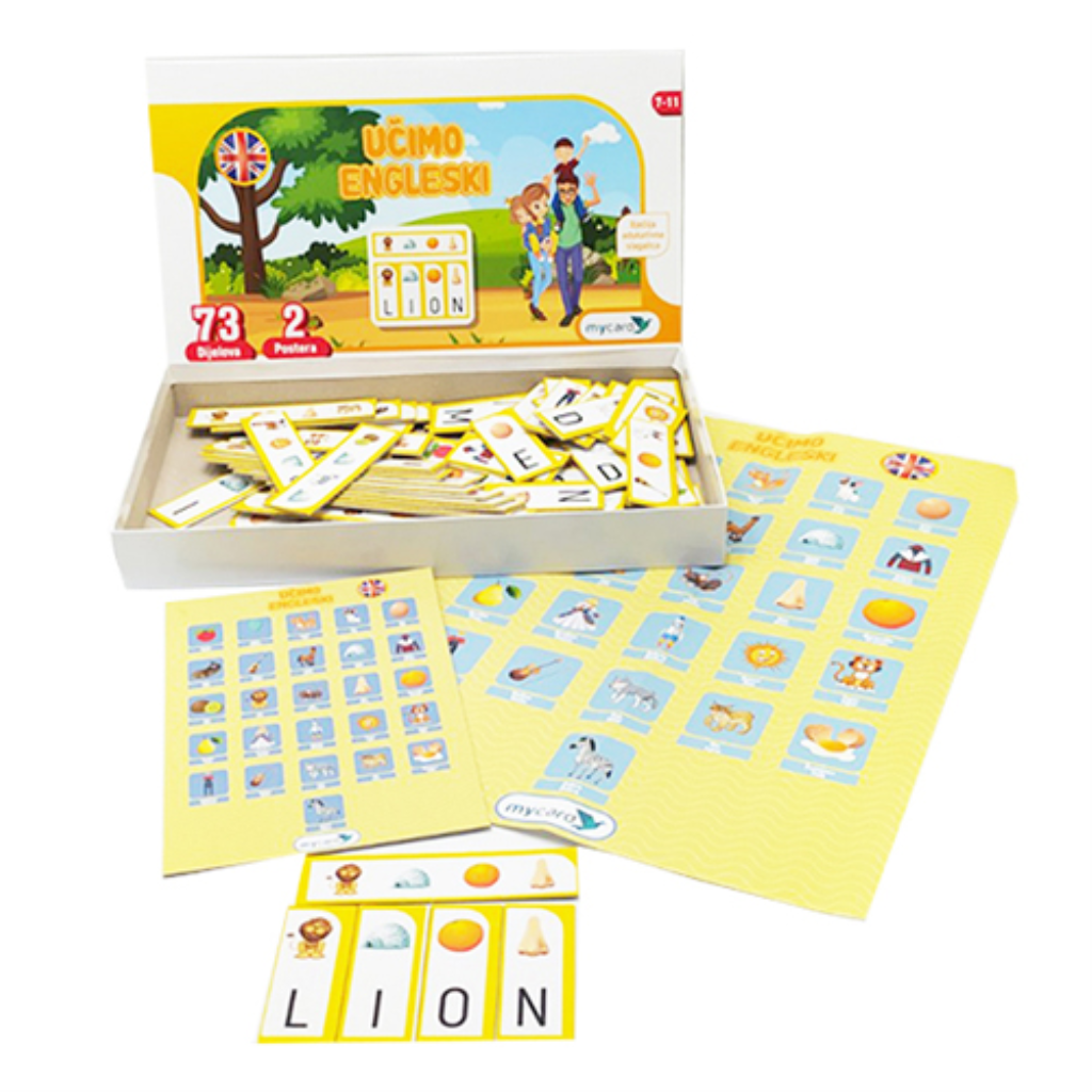 ANGLA EDUKAT.SLAGALICA UČIMO ENGLESKI,VRABAC