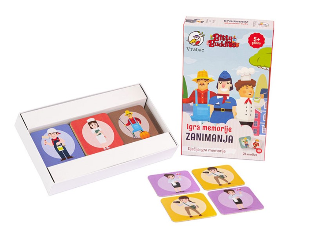 BITTY BUDDIES IGRA MEMORIJE ZANIMANJA,VRABAC