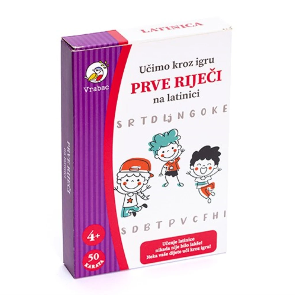FIFTY KARTE-UČIMO LATINICU,VRABAC