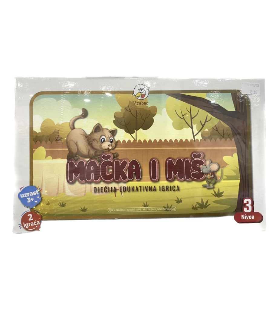 MAČKA I MIŠ EDUKAT.IGRA,VRABAC