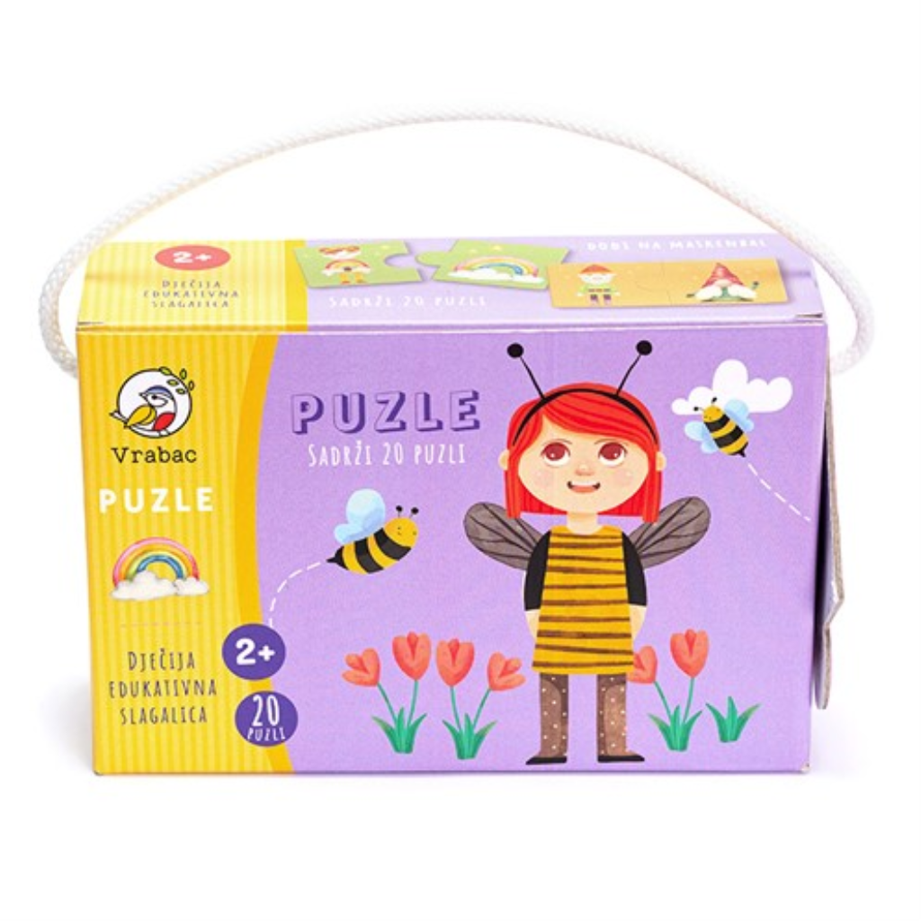 PUZZLE TODDLER MASKENBAL ZA DJECU 2+,VRABAC